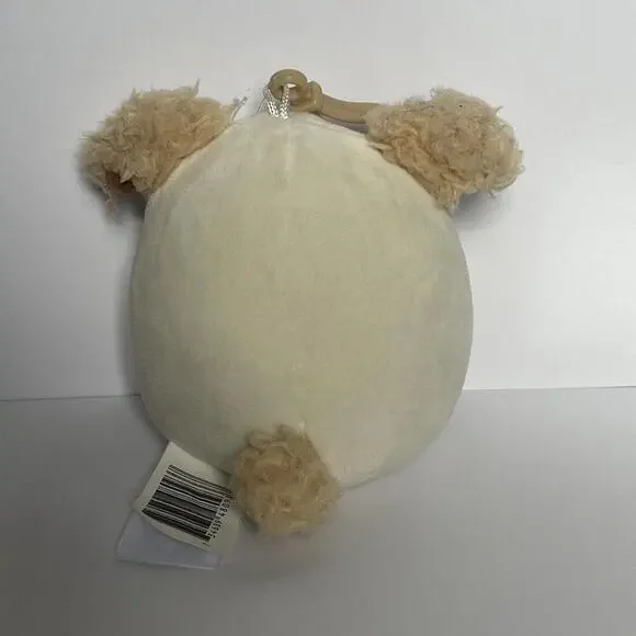 NWT SQUISHMALLOWS HARRISON THE DOG KEY CLIP 3.5” - Picture 2 of 3